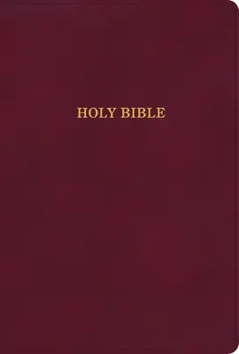 Biblia KJV cu tipar mare, piele de Burgundia Leathertouch - KJV Large Print Thinline Bible, Burgundy Leathertouch