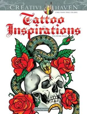 Carte de colorat Creative Haven Tattoo Inspirations - Creative Haven Tattoo Inspirations Coloring Book