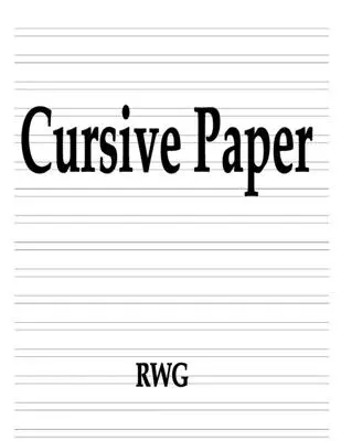 Hârtie cursivă: 200 Pagini 8.5 X 11 - Cursive Paper: 200 Pages 8.5 X 11