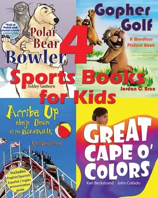 4 Cărți de sport pentru copii: ilustrate pentru cititorii începători - 4 Sports Books for Kids: Illustrated for Beginner Readers