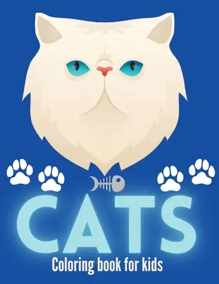 Carte de colorat pisici pentru copii - Cats Coloring Book For Kids