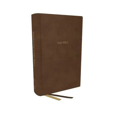 Kjv, Foundation Study Bible, Large Print, Leathersoft, Brown, Red Letter, Thumb Indexed, Comfort Print: Sfânta Biblie, versiunea King James - Kjv, Foundation Study Bible, Large Print, Leathersoft, Brown, Red Letter, Thumb Indexed, Comfort Print: Holy Bible, King James Version