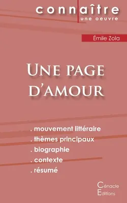 Une page d'amour de mile Zola (analiză literară completă și rezumat) - Fiche de lecture Une page d'amour de mile Zola (Analyse littraire de rfrence et rsum complet)