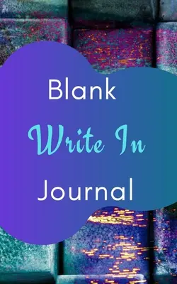 Blank Write In Journal (copertă cu artă abstractă albastru violet) - Blank Write In Journal (Purple Blue Abstract Art Cover)