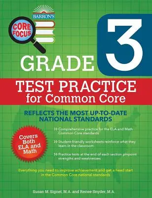 Core Focus Grade 3: Practică de testare pentru Common Core - Core Focus Grade 3: Test Practice for Common Core