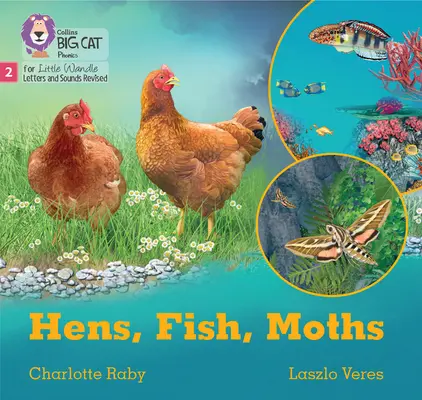 Hens, Fish, Moths - Phase 2 Set 5 Blending Practice