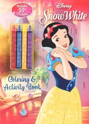 Disney: Albă ca Zăpada de colorat cu creioane colorate - Disney: Snow White Coloring with Crayons