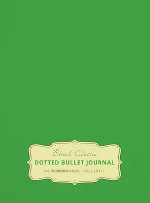 Jurnal Bullet Mare 8.5 x 11 cu puncte (Spring Green #15) Copertă cartonată - 245 pagini numerotate - Large 8.5 x 11 Dotted Bullet Journal (Spring Green #15) Hardcover - 245 Numbered Pages