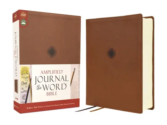 Amplified Journal the Word Bible, Leathersoft, maro: Reflectează, ia notițe sau creează artă alături de versetele tale preferate - Amplified Journal the Word Bible, Leathersoft, Brown: Reflect, Take Notes, or Create Art Next to Your Favorite Verses