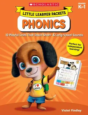 Pachete Little Learner: Phonics: 10 unități jucăușe care învață sunetele vocalelor scurte și lungi - Little Learner Packets: Phonics: 10 Playful Units That Teach Short- & Long-Vowel Sounds