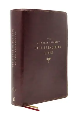 Nasb, Charles F. Stanley Life Principles Bible, 2nd Edition, Leathersoft, Burgundy, Comfort Print: Sfânta Biblie, New American Standard Bible - Nasb, Charles F. Stanley Life Principles Bible, 2nd Edition, Leathersoft, Burgundy, Comfort Print: Holy Bible, New American Standard Bible
