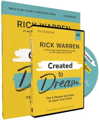 Creat pentru a visa Ghid de studiu biblic cu DVD: Cele 6 faze pe care Dumnezeu le folosește pentru a-ți crește credința - Created to Dream Study Guide with DVD: The 6 Phases God Uses to Grow Your Faith
