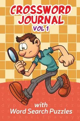 Jurnal de cuvinte încrucișate Vol 1 cu puzzle-uri de căutare a cuvintelor - Crossword Journal Vol 1 with Word Search Puzzles