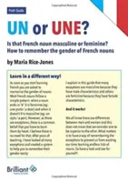 Un sau Une? Este acest cuvânt francez masculin sau feminin? - Un or Une? Is this French word masculine or feminine?