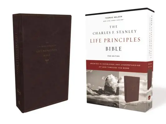 Nkjv, Charles F. Stanley Life Principles Bible, 2nd Edition, Leathersoft, Burgundy, Comfort Print: Creșterea în cunoașterea și înțelegerea lui Dumnezeu prin - Nkjv, Charles F. Stanley Life Principles Bible, 2nd Edition, Leathersoft, Burgundy, Comfort Print: Growing in Knowledge and Understanding of God Throu