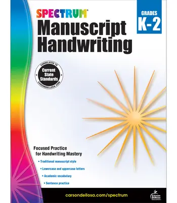Spectrum Manuscript Handwriting, Grades K - 2