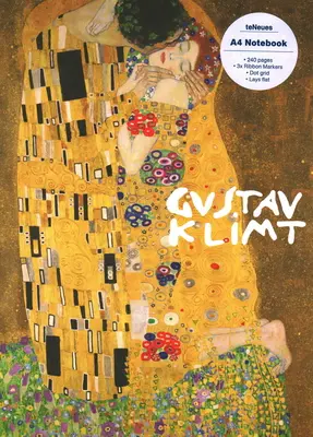 Sărutul, Gustav Klimt Caiet A4 - The Kiss, Gustav Klimt A4 Notebook