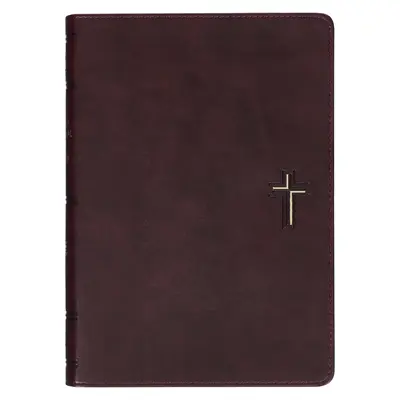 NLT Sfânta Biblie Biblia devoțională de zi cu zi pentru bărbați New Living Translation, piele vegană, emblemă cu cruce - NLT Holy Bible Everyday Devotional Bible for Men New Living Translation, Vegan Leather, Cross Emblem