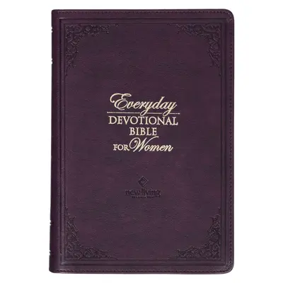NLT Sfânta Biblie Everyday Devotional Bible for Women New Living Translation, piele vegană, mov reliefat - NLT Holy Bible Everyday Devotional Bible for Women New Living Translation, Vegan Leather, Purple Debossed