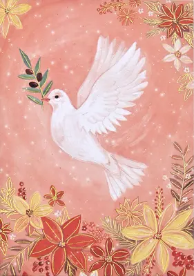 Wings of Peace Small Boxed Holiday Cards (Aripile păcii - cărți de vacanță în cutie mică) - Wings of Peace Small Boxed Holiday Cards