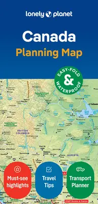 Hartă de planificare Lonely Planet Canada - Lonely Planet Canada Planning Map