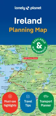 Hartă de planificare Lonely Planet Irlanda - Lonely Planet Ireland Planning Map
