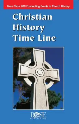 Pamflet cu linia timpului în istoria creștină - Christian History Time Line Pamphlet