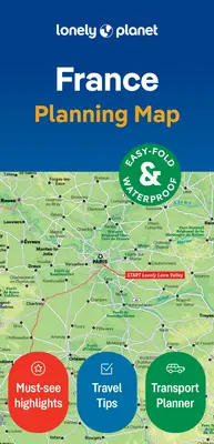 Hartă de planificare Lonely Planet Franța - Lonely Planet France Planning Map
