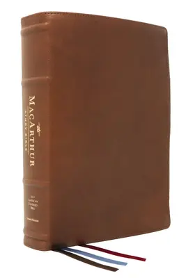 Nasb, Biblia de studiu MacArthur, ediția a 2-a, piele de capră premium, maro, Premier Collection, Comfort Print: Dezlănțuirea adevărului lui Dumnezeu, un verset la un Ti - Nasb, MacArthur Study Bible, 2nd Edition, Premium Goatskin Leather, Brown, Premier Collection, Comfort Print: Unleashing God's Truth One Verse at a Ti