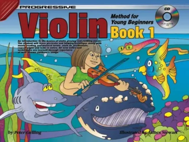 Metoda progresivă de vioară pentru tinerii începători-Bk 1 - Progressive Violin Method for Young Beginners-Bk 1