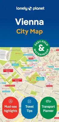 Hartă Lonely Planet a orașului Viena - Lonely Planet Vienna City Map