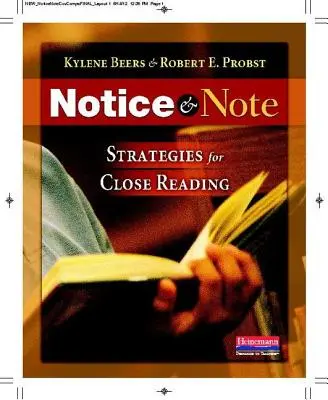 Notice & Note: Strategii pentru lectura de aproape - Notice & Note: Strategies for Close Reading