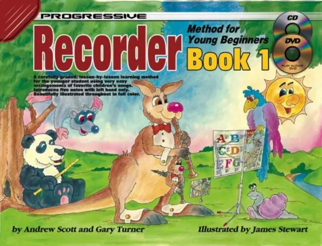 Progressive Recorder Method for Young Beginners (Metodă progresivă de flaut cu percuție pentru tineri începători) 1 - Progressive Recorder Method for Young Beginners 1