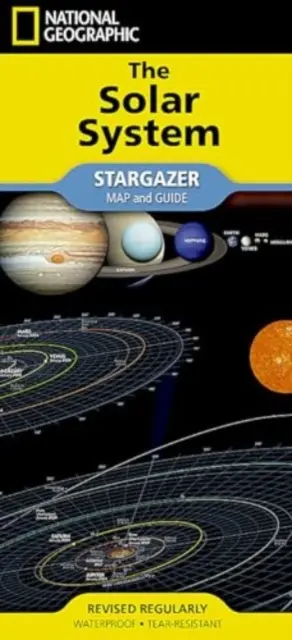 Harta sistemului solar National Geographic - National Geographic Solar System Map