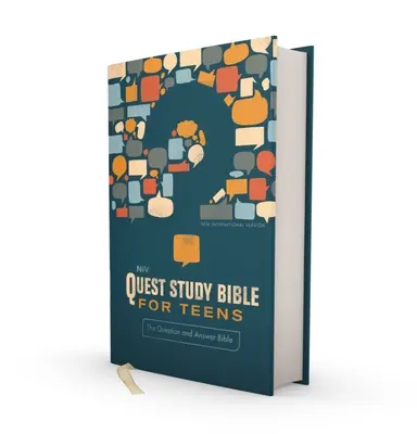 Niv, Biblia de studiu Quest pentru adolescenți, copertă cartonată, Navy, Comfort Print: Biblia cu întrebări și răspunsuri - Niv, Quest Study Bible for Teens, Hardcover, Navy, Comfort Print: The Question and Answer Bible