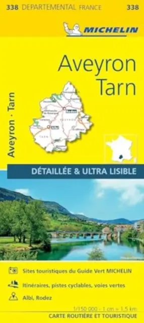Aveyron, Tarn - Hartă locală Michelin 338 - Aveyron, Tarn - Michelin Local Map 338