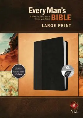 Biblia fiecărui bărbat NLT, tipar mare, Tutone - Every Man's Bible NLT, Large Print, Tutone