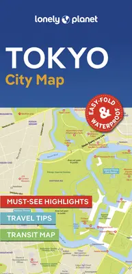 Hartă Lonely Planet a orașului Tokyo 2 - Lonely Planet Tokyo City Map 2