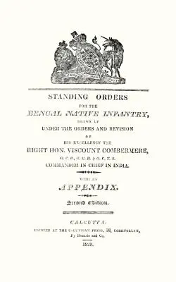 Ordine permanente pentru infanteria nativă din Bengal 1829 - Standing Orders for the Bengal Native Infantry 1829