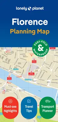 Hartă Lonely Planet Florența 2 - Lonely Planet Florence City Map 2