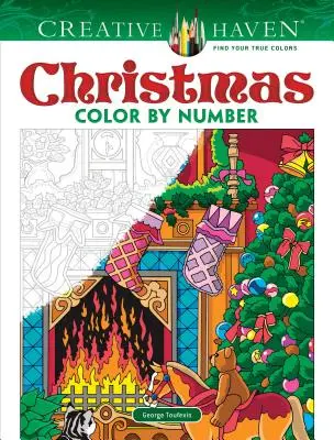 Creative Haven Crăciun colorat după număr - Creative Haven Christmas Color by Number