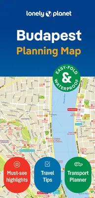 Hartă Lonely Planet a orașului Budapesta 2 - Lonely Planet Budapest City Map 2