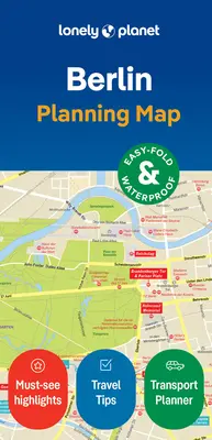 Hartă Lonely Planet a orașului Berlin 2 - Lonely Planet Berlin City Map 2