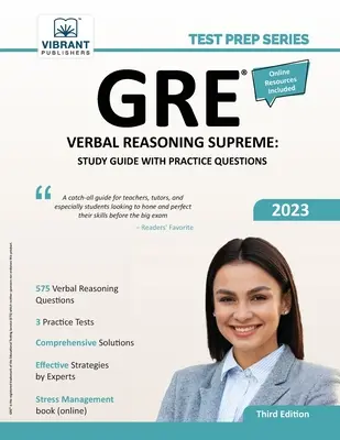 GRE Verbal Reasoning Supreme: Ghid de studiu cu întrebări practice - GRE Verbal Reasoning Supreme: Study Guide with Practice Questions