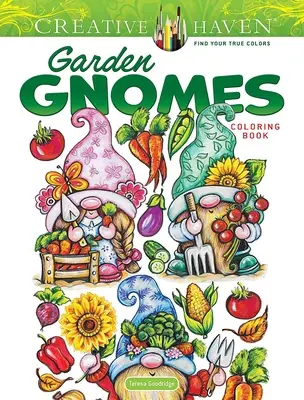 Carte de colorat Creative Haven Garden Gnomes - Creative Haven Garden Gnomes Coloring Book