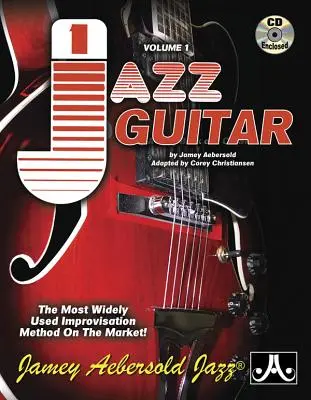 Jamey Aebersold Jazz, -- Jazz Guitar, Vol 1: Cea mai utilizată metodă de improvizație de pe piață!, carte cu spirală și 2 CD-uri - Jamey Aebersold Jazz, -- Jazz Guitar, Vol 1: The Most Widely Used Improvisation Method on the Market!, Spiral-Bound Book & 2 CDs