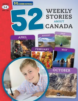 52 de povestiri săptămânale de non-ficțiune despre Canada Grades 5-6 - 52 Weekly Nonfiction Stories About Canada Grades 5-6