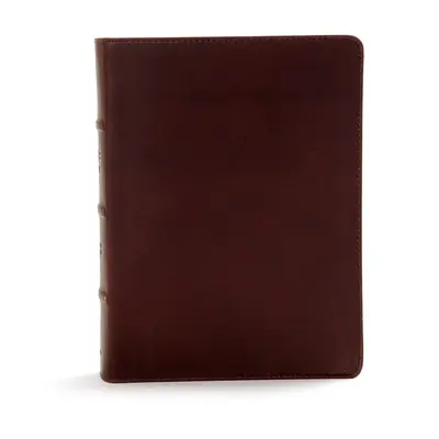Biblia de studiu CSB, piele naturală maro, indexată: Literă roșie, Note de studiu și comentarii, Ilustrații, Marker cu panglică, Legătură cusută, Bibl. ușor de citit - CSB Study Bible, Brown Genuine Leather, Indexed: Red Letter, Study Notes and Commentary, Illustrations, Ribbon Marker, Sewn Binding, Easy-To-Read Bibl